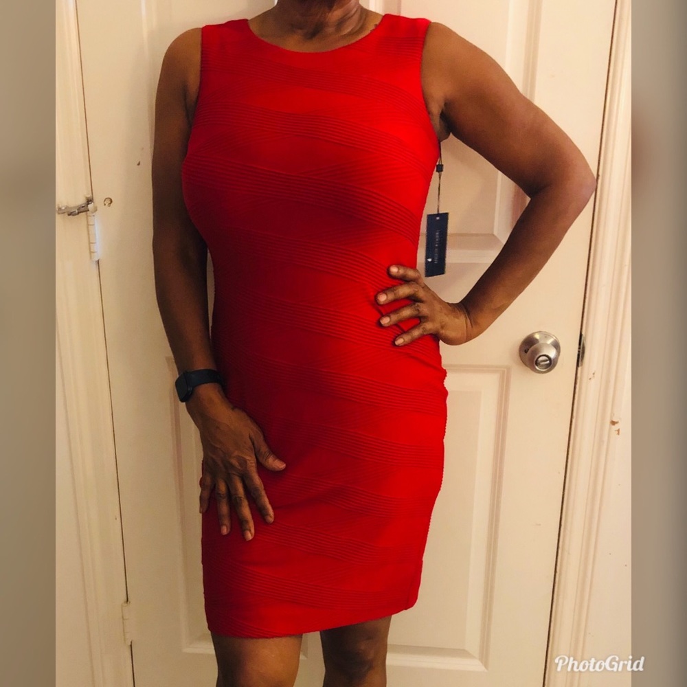 Tommy Hilfiger Red midi dress